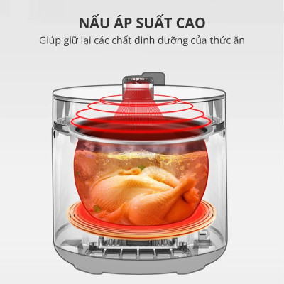 Nồi nấu cháo mini Mishio 1L - Hàng chính hãng