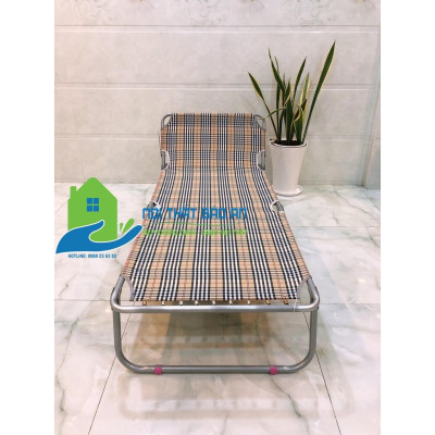 Giường xếp vải khung sắt cỡ lớn - GX01(Rộng 0,75M X Dài 1M9)