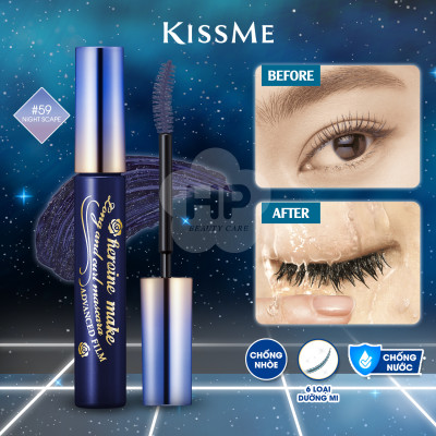 Mascara Dạng Màng Film Nâng Cao Siêu Chống Trôi Giúp Nâng Cong Và Vuốt Dài Mi Kissme Heroine Make Xanh Navy #59 (6 G)