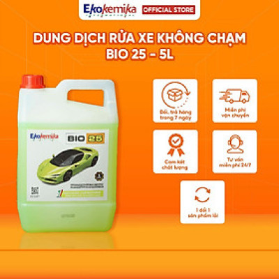 NƯỚC RỬA Ô TÔ VÀ XE MÁY KHÔNG CHẠM EKOKEMIKA BIO 25-5L