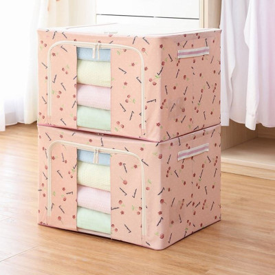 Túi vải đựng quần áo chăn màn khung sắt gấp gọn cỡ đại 66L - Túi vải đựng đồ đa năng chống thấm nhiều mẫu mã, họa tiết cao cấp - Hàng chính hãng D Danido