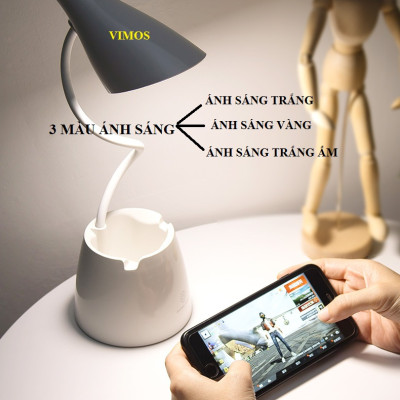 Đèn led để bàn, đèn bàn học sinh- snh viên : điều chỉnh độ sáng,  3 màu ánh sáng khác nhau, bảo vệ mắt chống cận thị 
