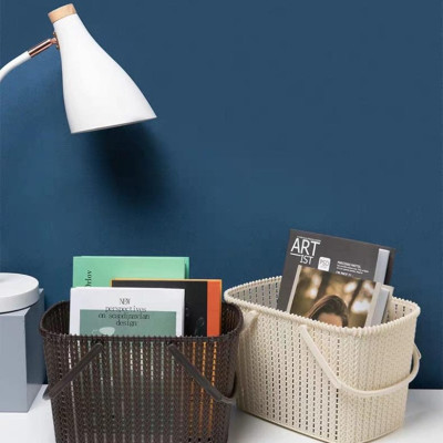 GIỎ MÂY 2 QUAI XÁCH LÀN MÂY ĐỰNG ĐỒ 2 QUAI XÁCH KIỂU DÁNG MÀU SẮC PHONG CÁCH HÀN QUỐC