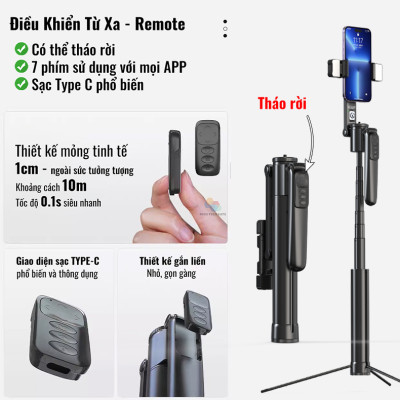 Gậy quay video MP19s thông minh,chụp ảnh, livestream, kim loại bền bỉ, gimbal 360 dõi theo, nâng cấp, hàng chính hãng