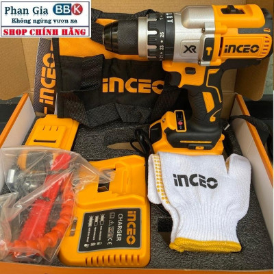 [chính hãƞg] Máy Khoan Pin 20V, Đầu Autolock 13mm, Động Cơ Không ChổI Than Hàng Cao Cấp (Bảo Hành 12 Tháng)