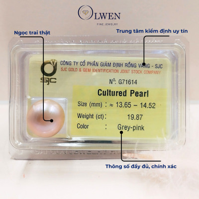 Ngọc trai có kiểm định G71614