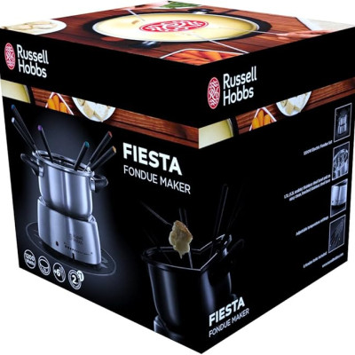 Bếp Lẩu Fondue Russell Hobbs Fiesta 22560-56 1200W 2L Màu Thép Không Gỉ Hàng chính hãng