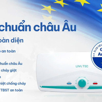 Bình nước nóng 30L Livotec LWH-ID30 5 cấp an toàn - Miễn phí vận chuyển toàn quốc - Bảo hành 24 tháng - Hàng chính hãng