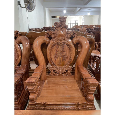 Bộ bàn ghế cao cấp phượng gỗ hương đá - Nội thất phòng bếp - Nội thất gia đình - Nội thất sang trọng