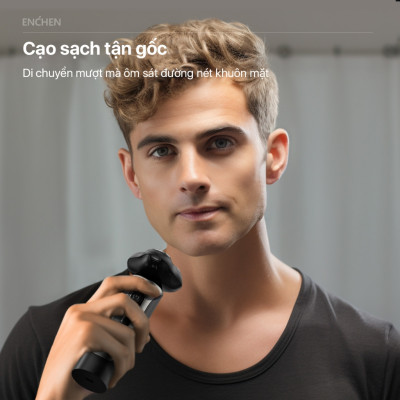 Máy Cạo Râu Enchen BlackStone8 Đầu cạo linh hoạt 3D Tốc độ nhanh, cạo sạch hơn - Hàng chính hãng