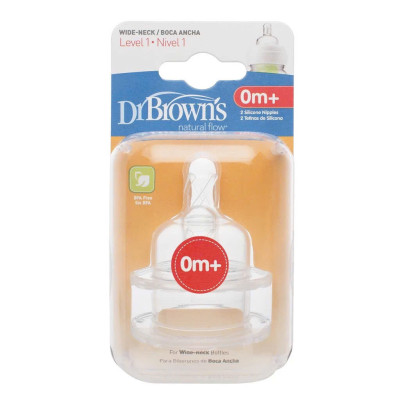 [ Phiên bản Options ] Set 2 núm ty thay thế bình sữa Dr.Brown