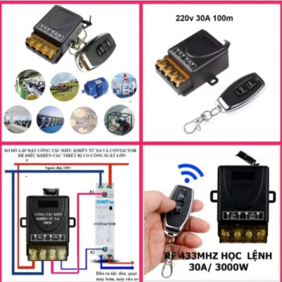 1 BỘ ĐIỀU KHIỂN BẬT TẮT CÁC THIẾT BỊ ĐIỆN MÁY BƠM NƯỚC BÓNG ĐÈN TỪ XA THÔNG MINH MẪU MỚI