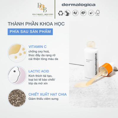 DERMALOGICA Huyết thanh trắng da, hỗ trợ lão hoá BIOLUMIN-C SERUM - Dolly Beauty