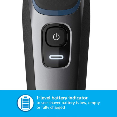 Máy cạo râu khô và ướt Philips AquaTouch S3122/51 - Hệ thống lưỡi cạo ComfortCut - Hàng Nhập Khẩu