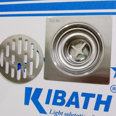 Phễu Thoát Sàn Kibath Chống Mùi Hôi Và Côn Trùng Inox304, KB-513