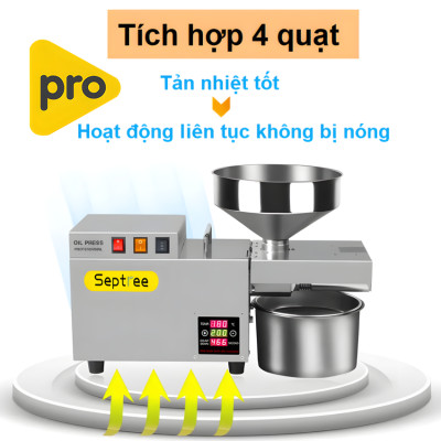 Máy Ép dầu thực vật Công nghiệp Thương hiệu Septree Mỹ Mã S9S, Công suất lớn 1200W, Phễu 5 Lít, Ép 8-12kg/giờ - Hàng Nhập Khẩu, BH 12 Tháng
