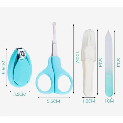 Bấm Móng Tay Trẻ Em, Bộ Dụng Cụ Bấm Móng Cho Bé 4 Chi Tiết, Cắt Móng Tay Tiện Dụng Có Hộp Đựng