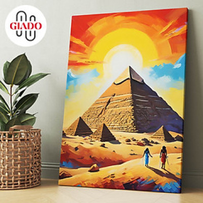 Tranh ảnh thờ treo tường hoặc tranh để bàn mẫu Kim Tự Tháp Ai Cập