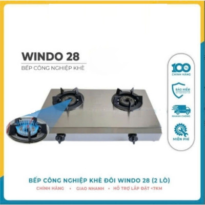 Bếp Khè Đôi WINDO 2 Lò bán Công Nghiệp Áp Cao - Hàng Chính Hãng