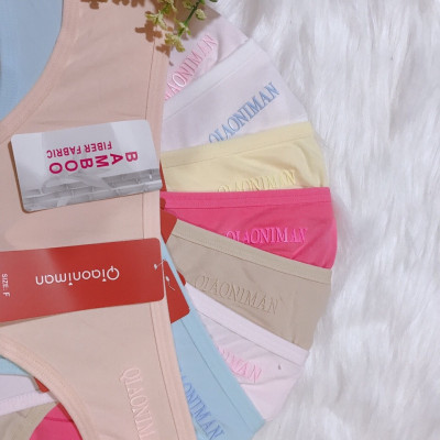 combo 10 chiếc quần lót cotton trơn co dãn tốt fom từ 45-60kg