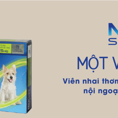 1 viên NexGard Spectra trị giun, ve rận, ghẻ, viêm da (chó 7,5 - 15kg)