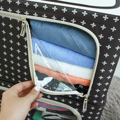 COMBO 2 TÚI ĐỰNG QUẦN ÁO KHUNG THÉP 88L-LIVING BOX 88L