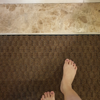 Thảm lót cửa nhà chùi chân dày Đế Cao Su Siêu Thấm Hút 45X60Cm-Nhãn Vàng Condor Made In Japan