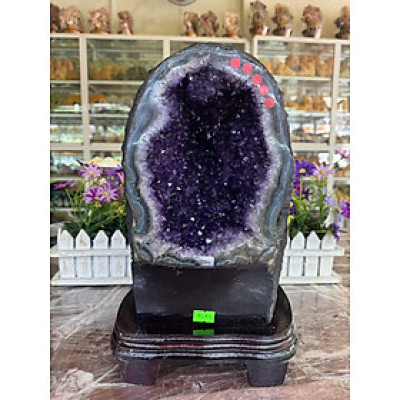 Hang, hốc phong thủy đá TA. tím hút tài lộc - Nặng 10,4 kg