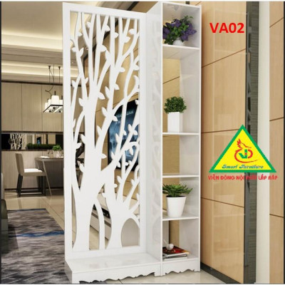 Vách ngăn liền kệ 1 vách 1 kệ VA02 - Nội thất lắp ráp Viendong Adv