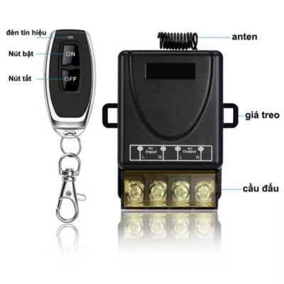 ĐIỀU KHIỂN BẬT TẮT CÁC THIẾT BỊ ĐIỆN TỪ XA NHƯ MÁY BƠM NƯỚC BÓNG ĐÈN