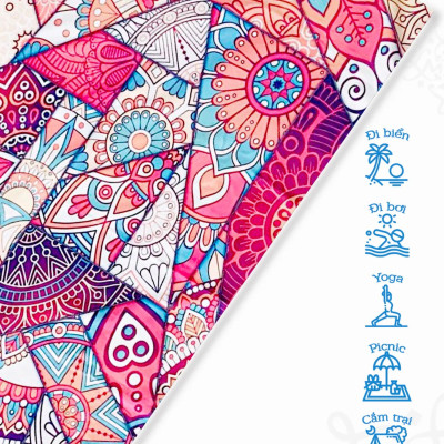 Khăn Tắm Đa Năng LMcation - Thổ Cẩm Hồng