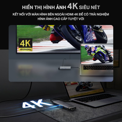 Bộ Chuyển Đổi HUB USB Type C TP-Link UH5020C / UH7020C HUB kết nối nhiều cổng cho PC/Laptop - Hàng chính hãng