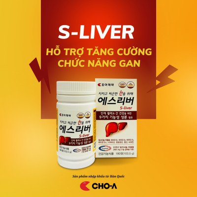 Combo 2 Hộp Thực Phẩm Bảo Vệ Gan S-Liver Thanh Nhiệt Giải Độc (2 Hộp X 180 Viên)