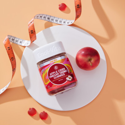 Combo Kẹo Dẻo Giấm Táo Hỗ Trợ Tiêu Hóa & Kẹo Dẻo Củ Dền Hỗ Trợ Bổ Sung Sắt CoolVita (60 viên x 3g)/hộp