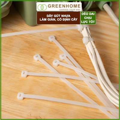 Dây rút nhựa màu Đen D10cm siêu bền, dẻo, làm giàn, đỡ trái, cố định hàng rào, dây cáp điện.