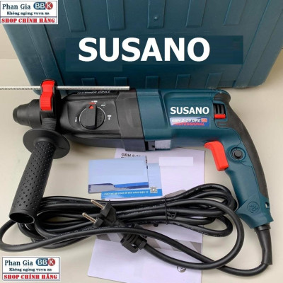 (LOẠI 1) Máy Khoan Đục Bê Tông SUSANO 1200W, 3 Chế Độ 2-26 Cam kết 100% Ruột Đồng Máy Khỏe Chạy Êm Bền