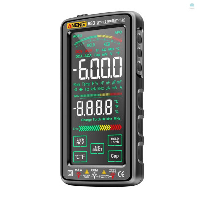 Đồng Hồ Vạn Năng KTS Chất Lượng Cao AN683 MH Màu Cảm Ứng Superview 5 Inch Pin Sạc Litihum CATIII NCV 6000 Counts Độ Chính Xác Cao