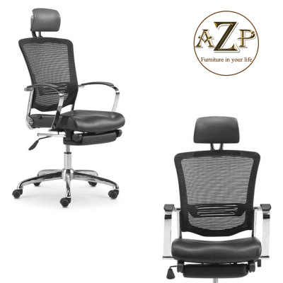 Ghế Giám Đốc, Ghế Văn Phòng AZP FURNITURE Ergonomic AZP-9142 Phân Khúc Cao Cấp - Dòng Ngả Nằm Có Gác Chân Tiện Lợi