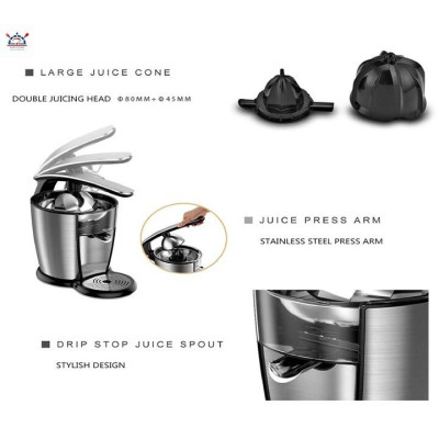 Máy vắt cam cao cấp thương hiệu Canmax CJ-186 - Công suất 120W - Chất liệu Inox 304 - Dung tích 1000ml - Hàng Nhập Khẩu