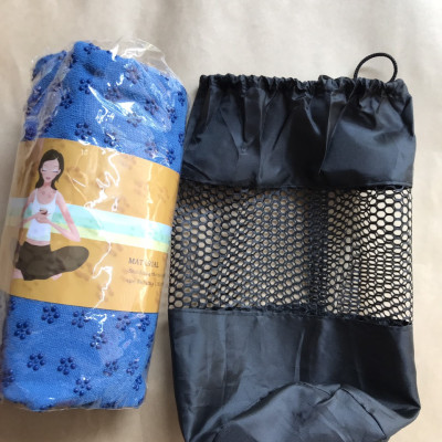 Khăn Trải Thảm Yoga Cao Cấp Chống Trượt Đính hạt PVC Hoa 5 Cánh theo màu - Độ Bám Dính Cao, Thấm Hút Mồ Hôi - Tặng Kèm Túi Đựng Khăn(ẢNH VÀ VIDEO TẠI SHOP)