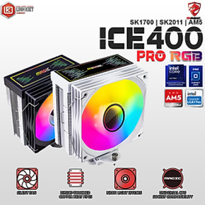 TẢN NHIỆT KHÍ CPU MAGIC ICE-400 PRO RGB - Hàng chính hãng