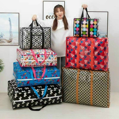 Túi bạt - Túi dứa bỏ hành lý  - Túi đựng đồ chăn quần áo có dây kéo kích thước lớn 50 x 35 x 20cm  siêu bền , rất tiện dụng cho mọi gia đình 