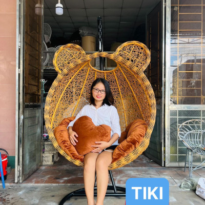 Xích đu Tai Gấu Tundo kèm nệm nhiều màu