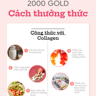 Collagen Peptipe Gold 2000mg Gold Hộp 90 Gói - Sante365 - Thực phẩm bảo vệ sức khỏe