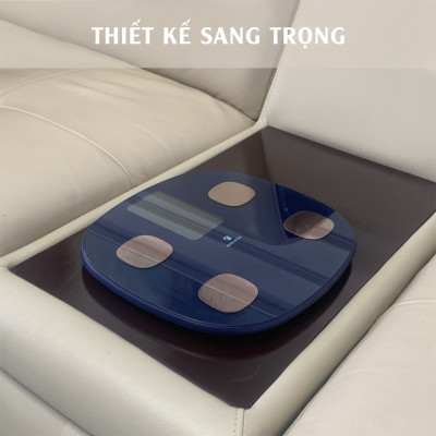 Cân Điện Tử Thông Minh cao cấp chính hãng Sailaza SA- 1211, đo 22 dữ liệu Sức Khỏe + màn hình màu LCD