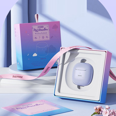 Tai nghe Bluetooth True Wireless Remax TWS-19 Marshmallow Series, bluetooth 5.3, âm thanh cực đỉnh không delay - Hàng chính hãng