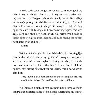 Sách - Những Nhà Sáng Lập Siêu Đẳng - Dữ Liệu Tiết Lộ Điều Gì Về Các Công Ty Khởi Nghiệp Tỉ Đô