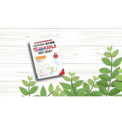 Sách - 15 Phút Luyện Kanji Mỗi Ngày - Vol 1