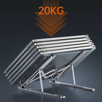 Giá Đỡ Laptop Hợp Kim Nhôm Cao Cấp FIRO F39 - Đế Tản Nhiệt Cho Laptop,Macbook,Máy Tính Xách Tay,Gấp Gọn Tiện Lợi - 10 Vị Trí Điều Chỉnh Góc Độ - Tương Thích Với Các Dòng Laptop/Macbook 11 - 17inch Và Tất Cả Máy Tính Bảng - Hàng Chính Hãng