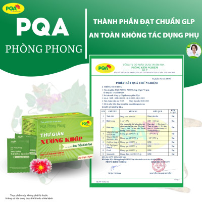 PQA Phòng Phong Thư Giãn Xương Khớp Trừ Phong Thấp Mạnh Gân Tốt Và Thần Kinh Tọa Hộp 25 gói